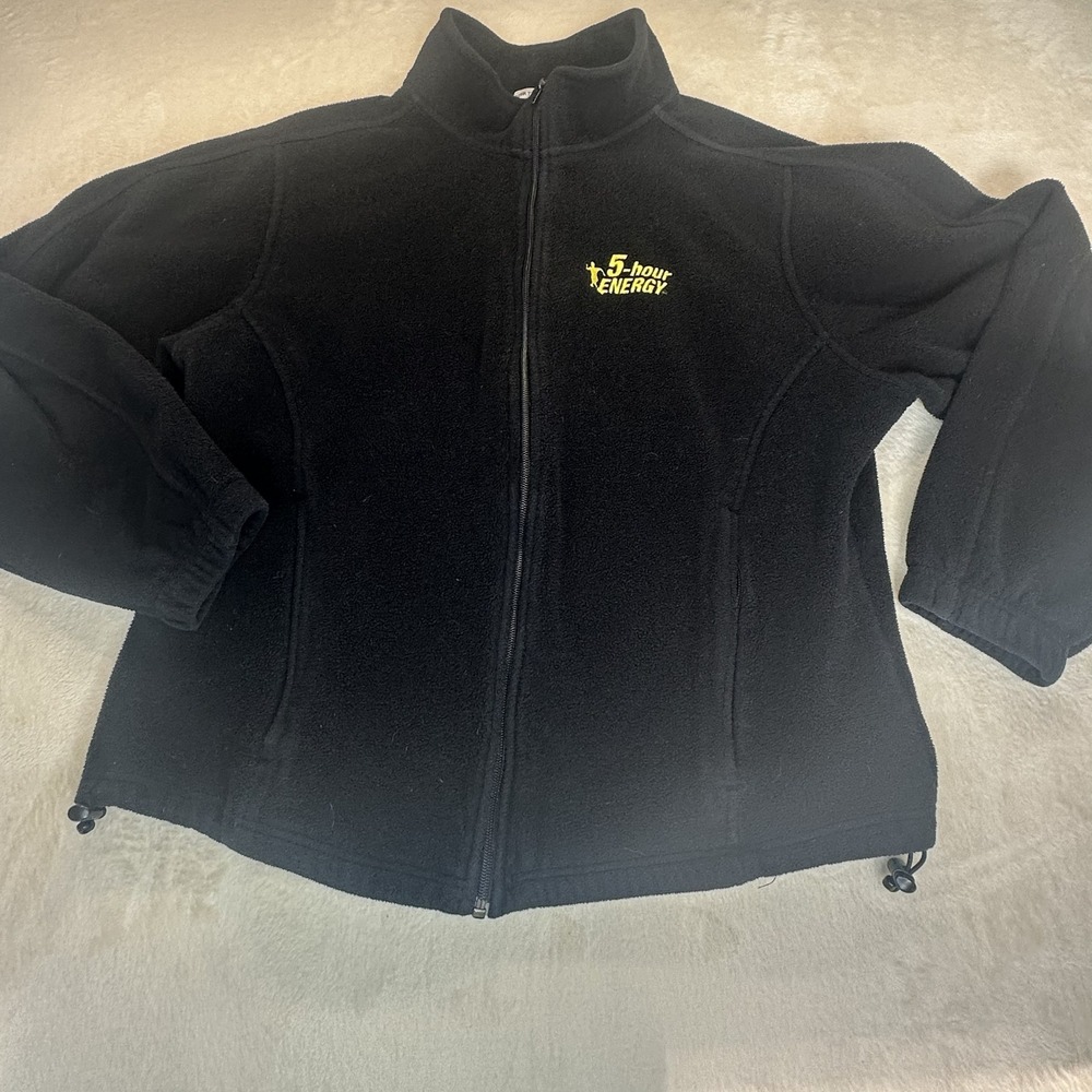 Port‎ Authority 5-hour ENERGY Fleece Jacket Black Full Zip Womens XL L223